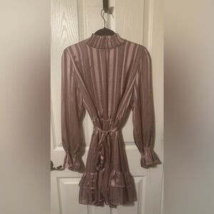 Dress Forum Mauve Long Sleeve Dress